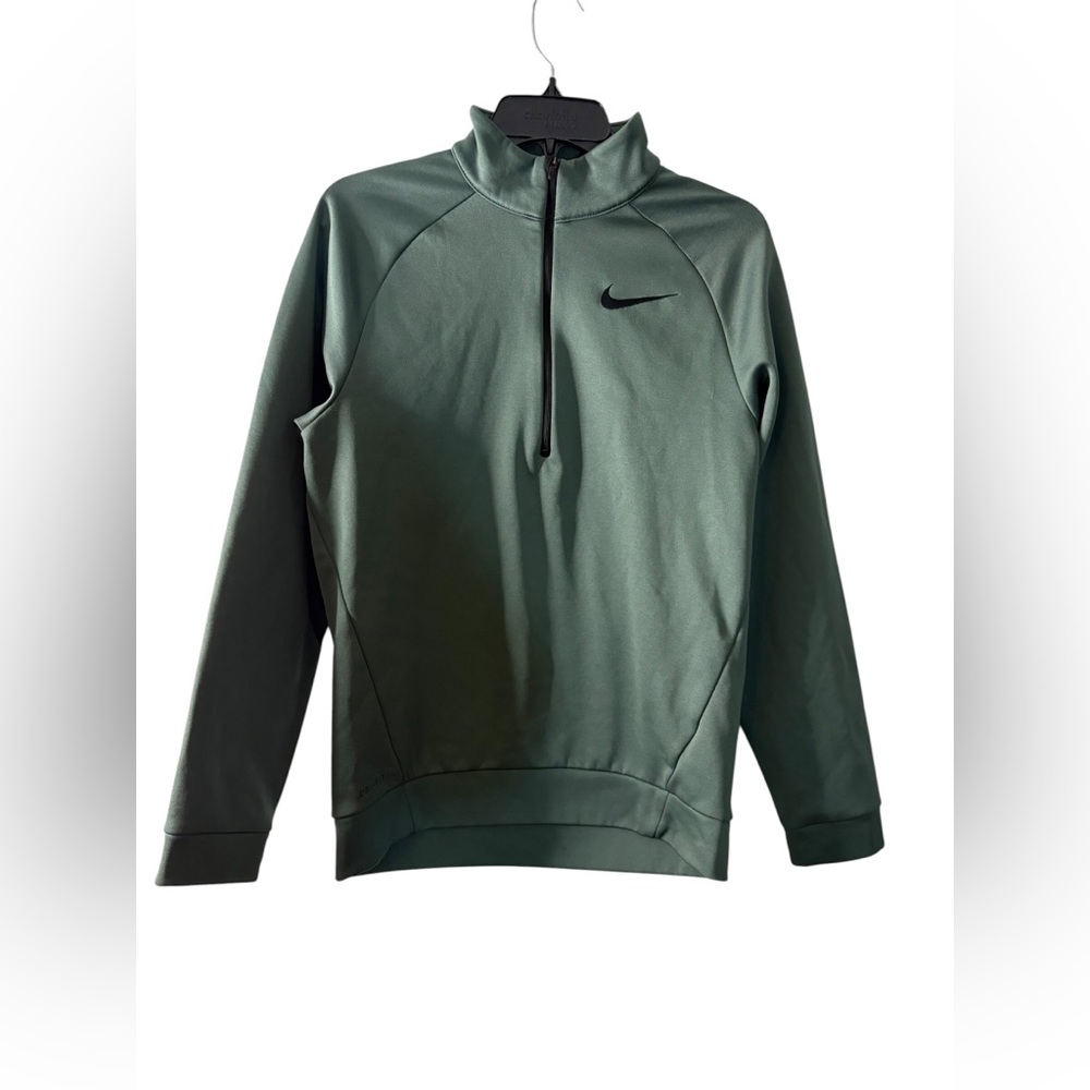 Nike Men’s Olive Green Half-Zip Performance Pullover